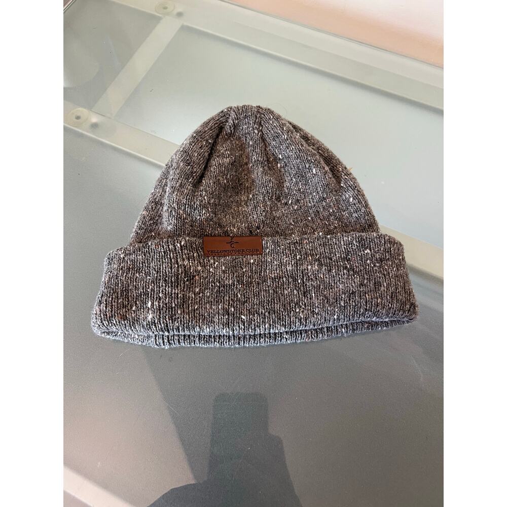 Yellowstone Club YC big sky winter ski snowboard beanie gray ski snowboard hat